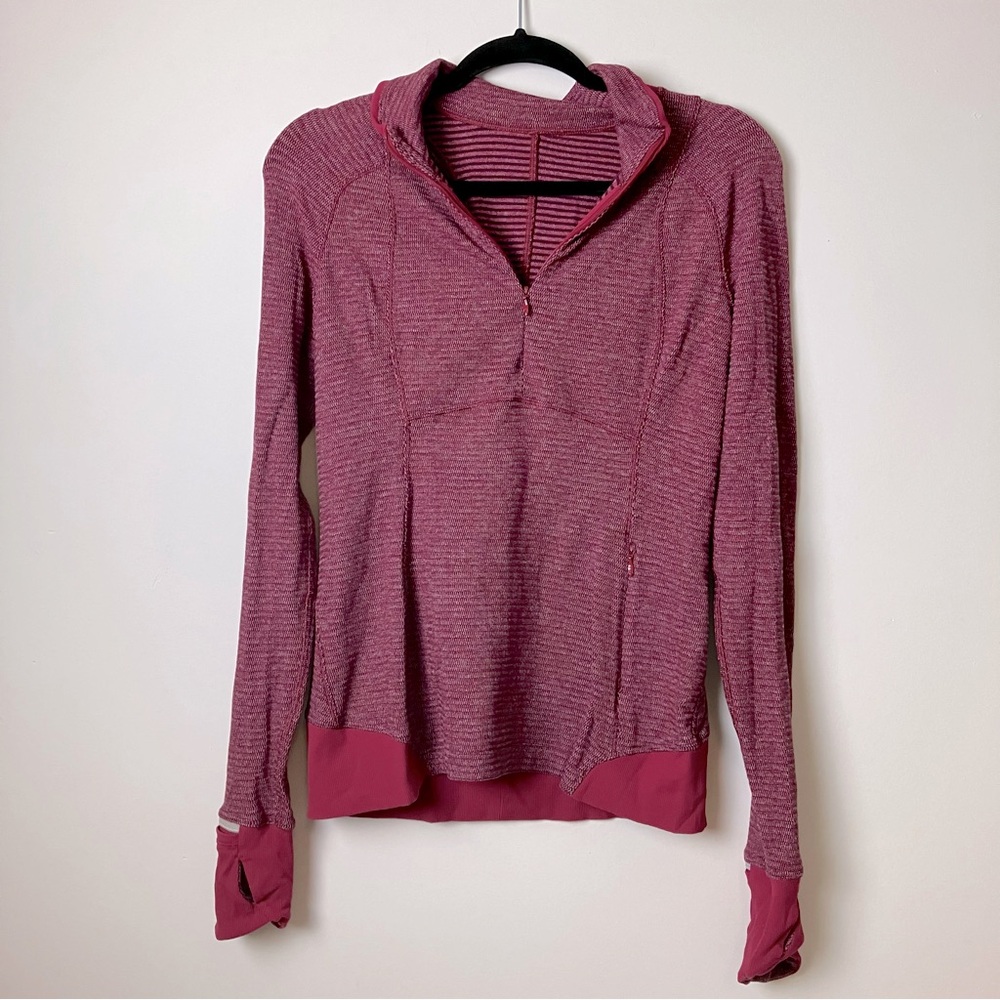 Lululemon Runderful Half Zip in Berry Rumble - Picture 6 of 12